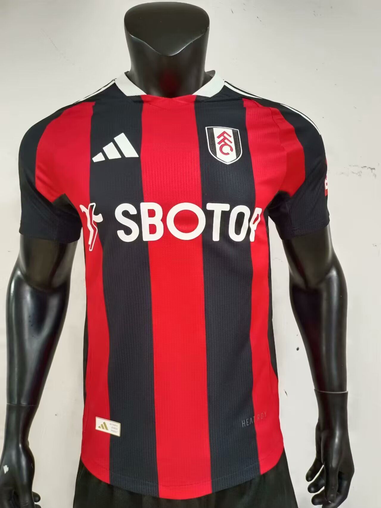 AAA Quality Fulham 24/25 Away Black/Red Soccer Jersey(Player)